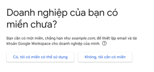 Đăng ký email tên miền google