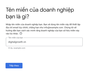 Đăng ký email Google