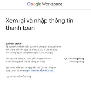 Thanh toán google