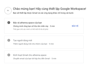 Email thiết lập